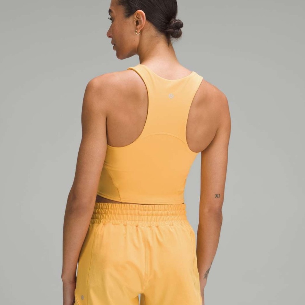 Lululemon Wunder Train Racerback Tank Top Orange Mango Dream Women’s Size 0